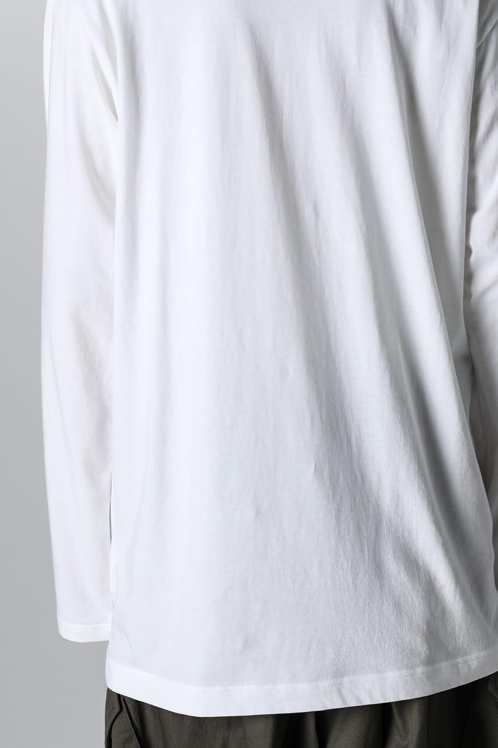 Crew Neck Long Sleeve T-Shirt Off White