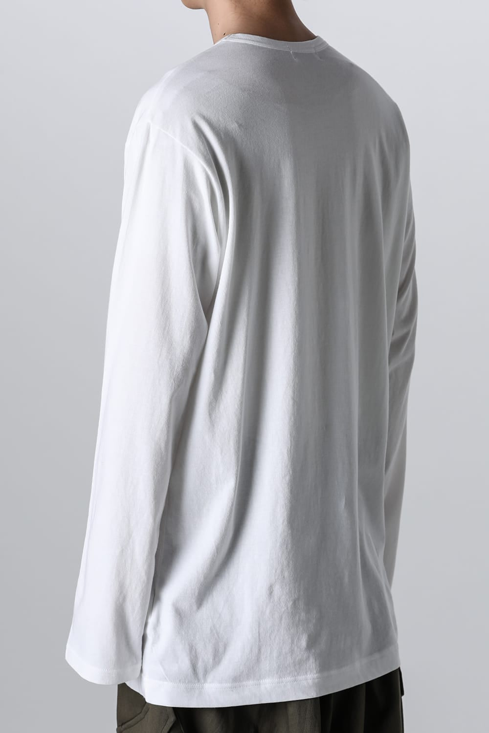 Crew Neck Long Sleeve T-Shirt Off White