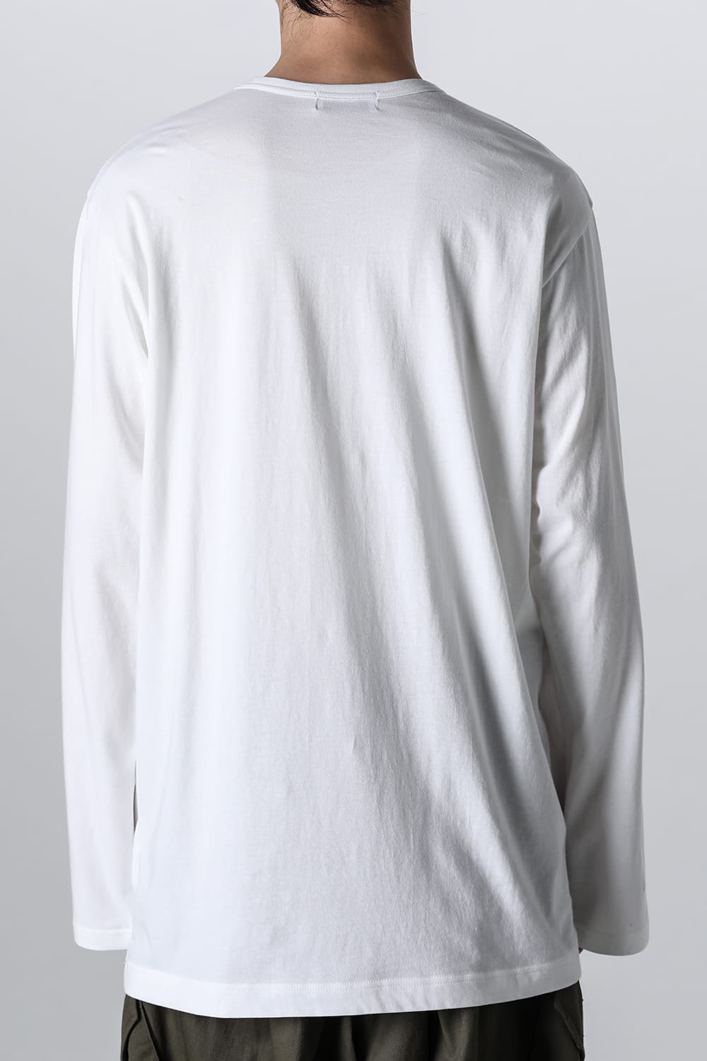 Crew Neck Long Sleeve T-Shirt Off White