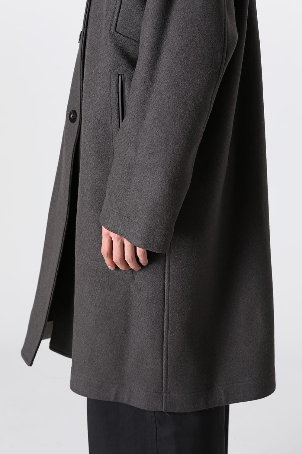 リバーシブル ショールカラーコート