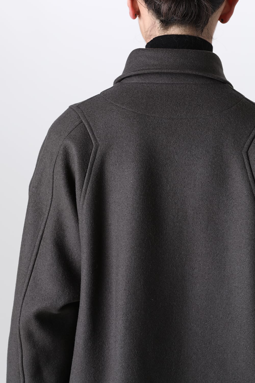 リバーシブル ショールカラーコート