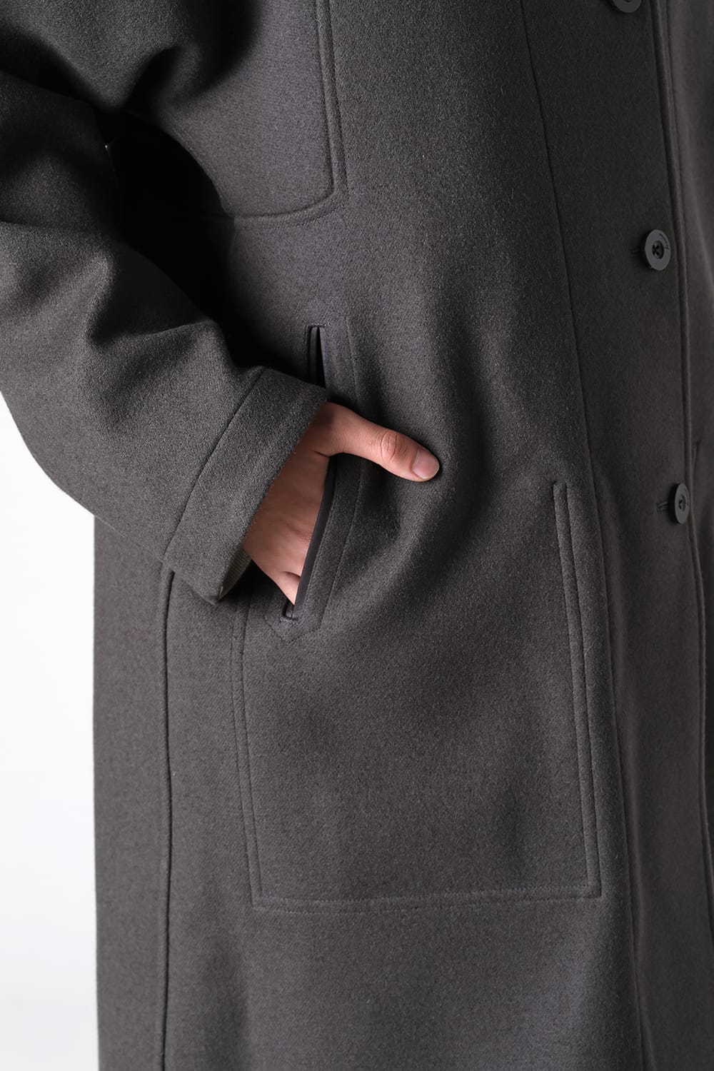 リバーシブル ショールカラーコート