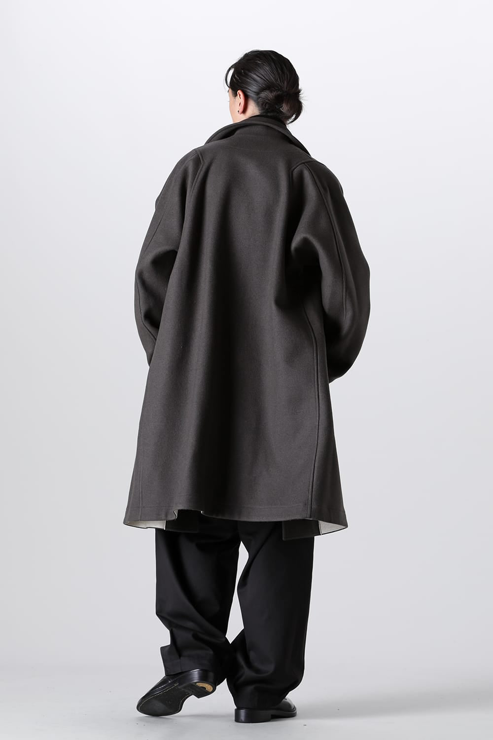 リバーシブル ショールカラーコート