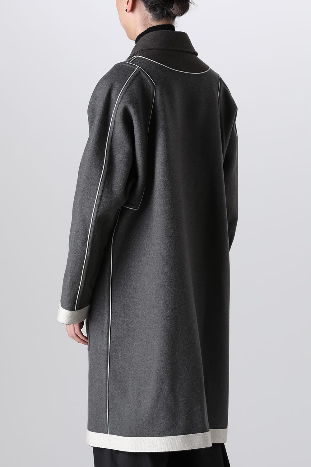 リバーシブル ショールカラーコート
