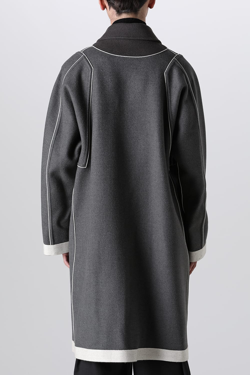 リバーシブル ショールカラーコート
