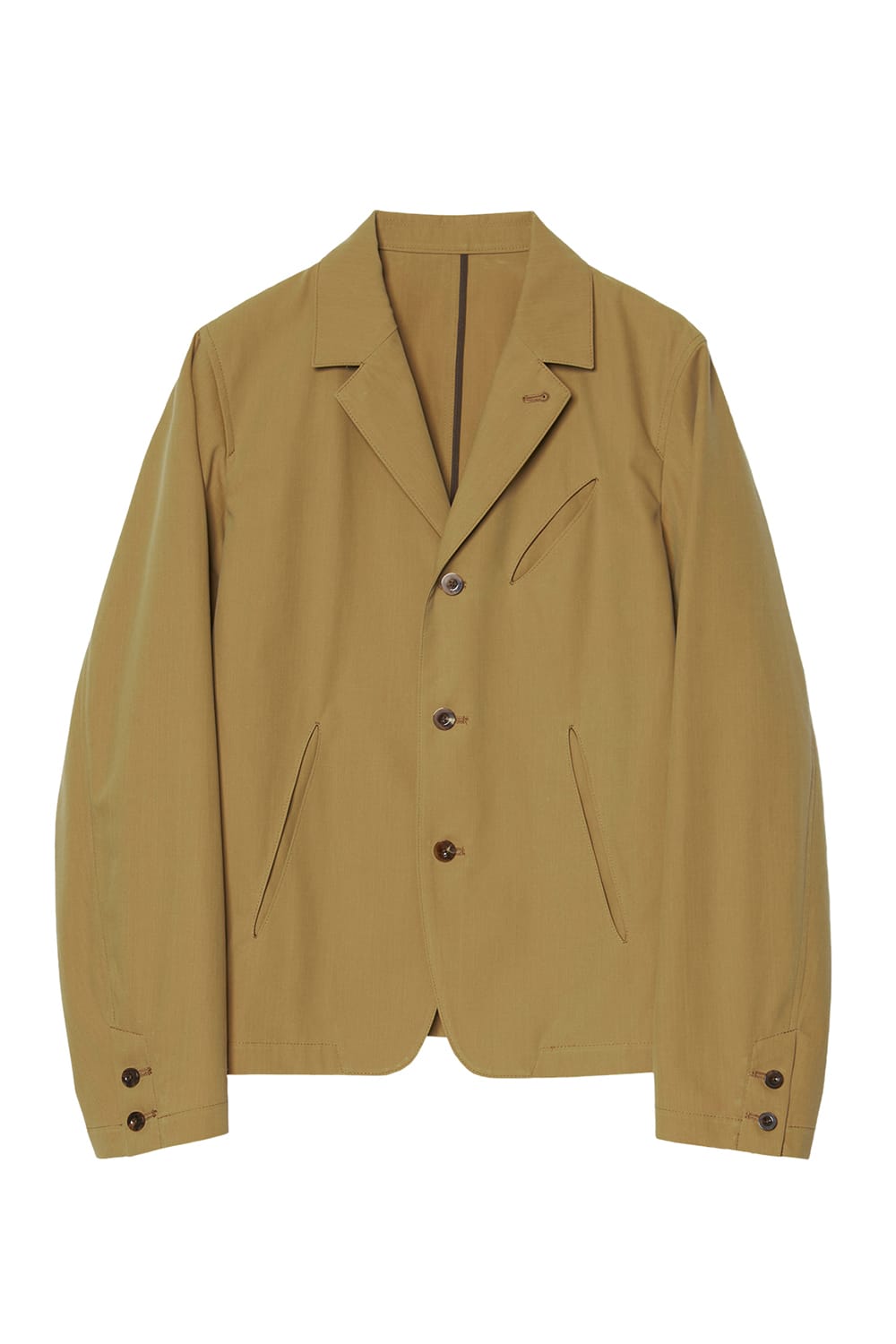 Slash Pocket Jacket Camel