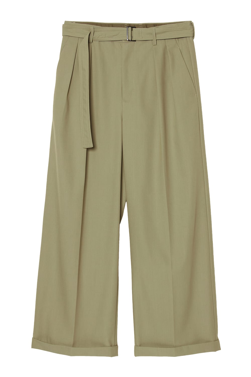 Belted Buggy Trousers  Khaki