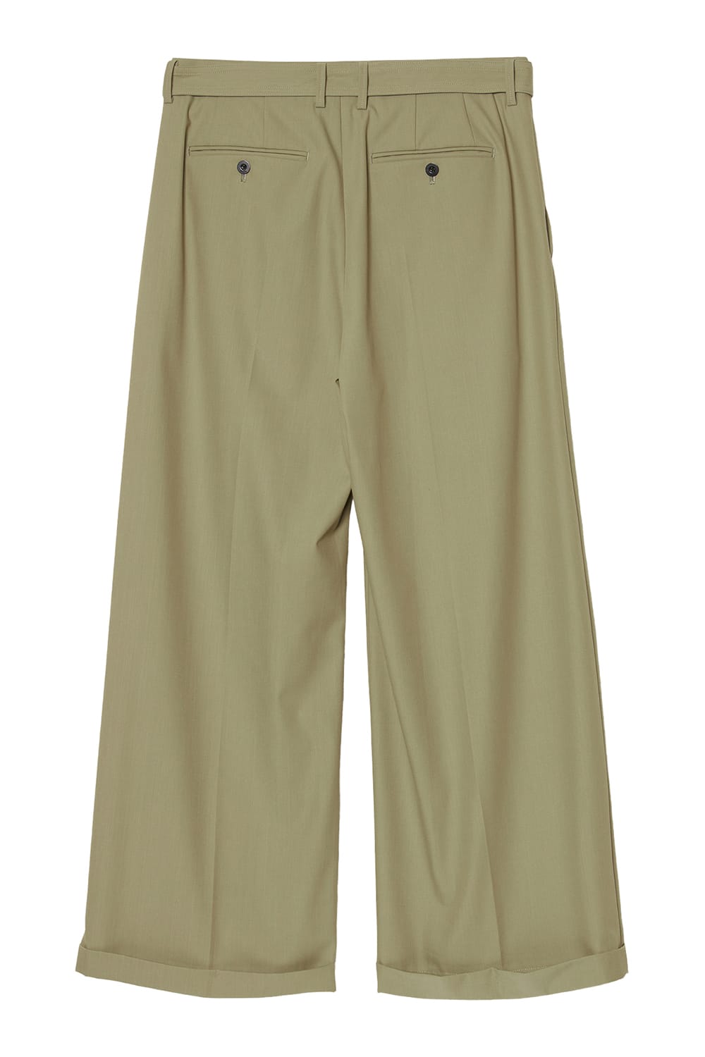 Belted Buggy Trousers  Khaki