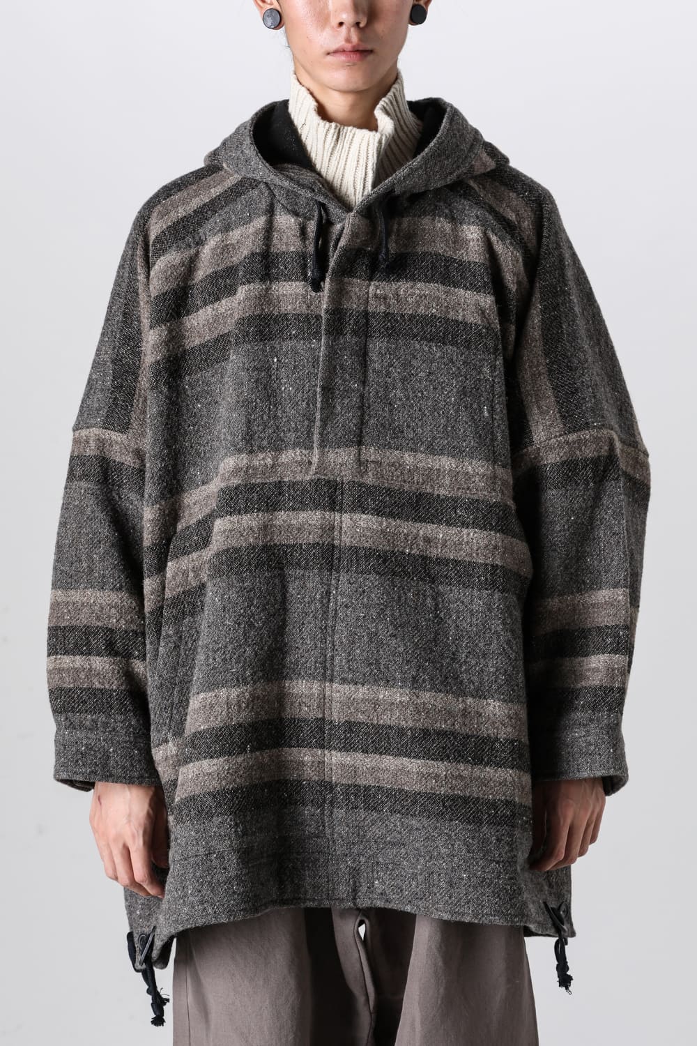 JACKET#54 Bold Stripe  Wool Cotton