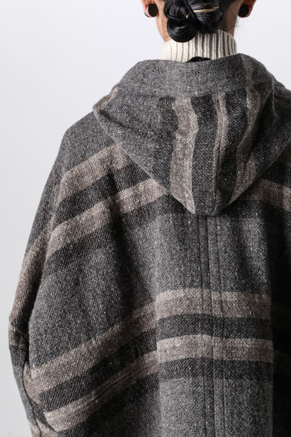 JACKET#54 Bold Stripe  Wool Cotton