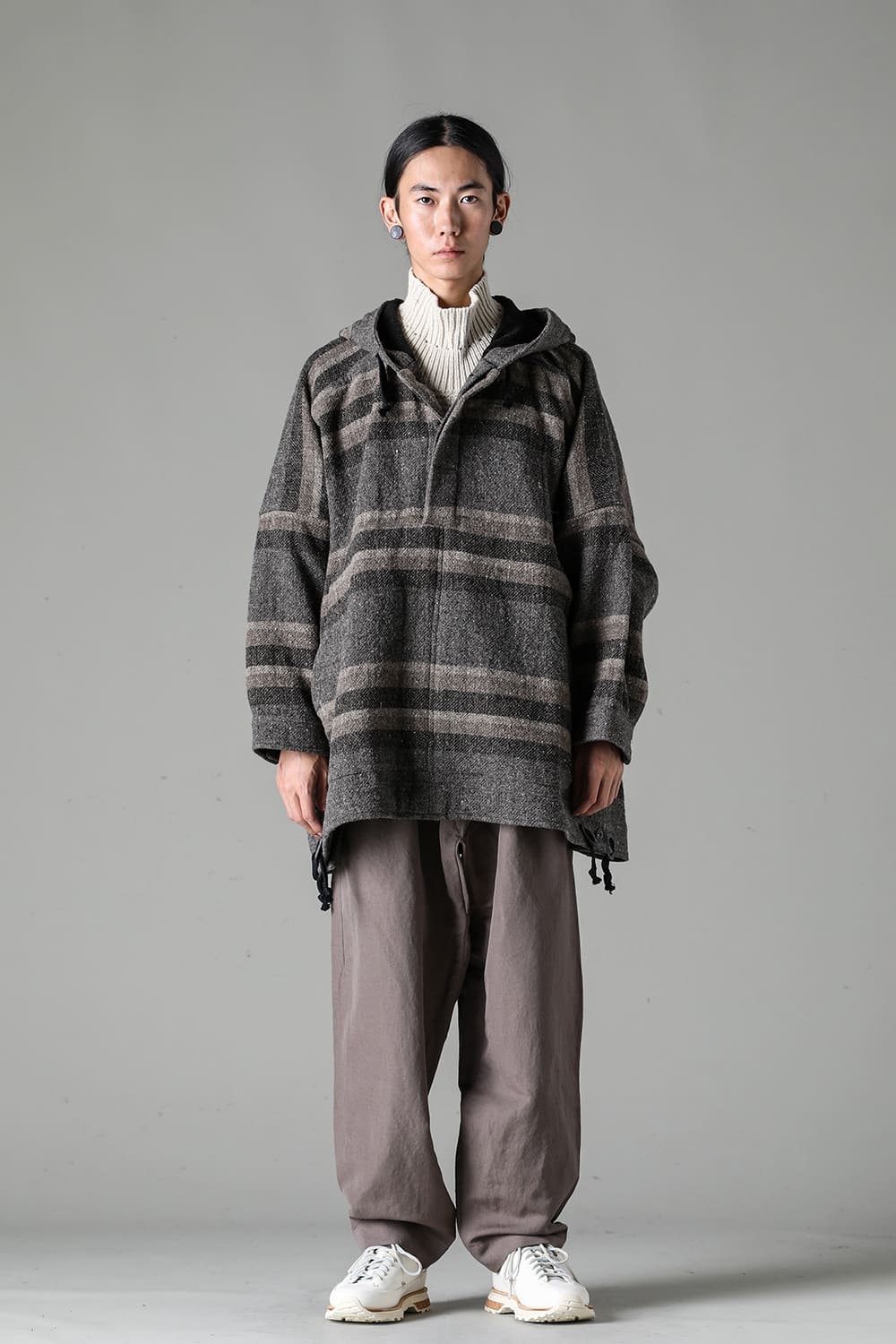 JACKET#54 Bold Stripe  Wool Cotton