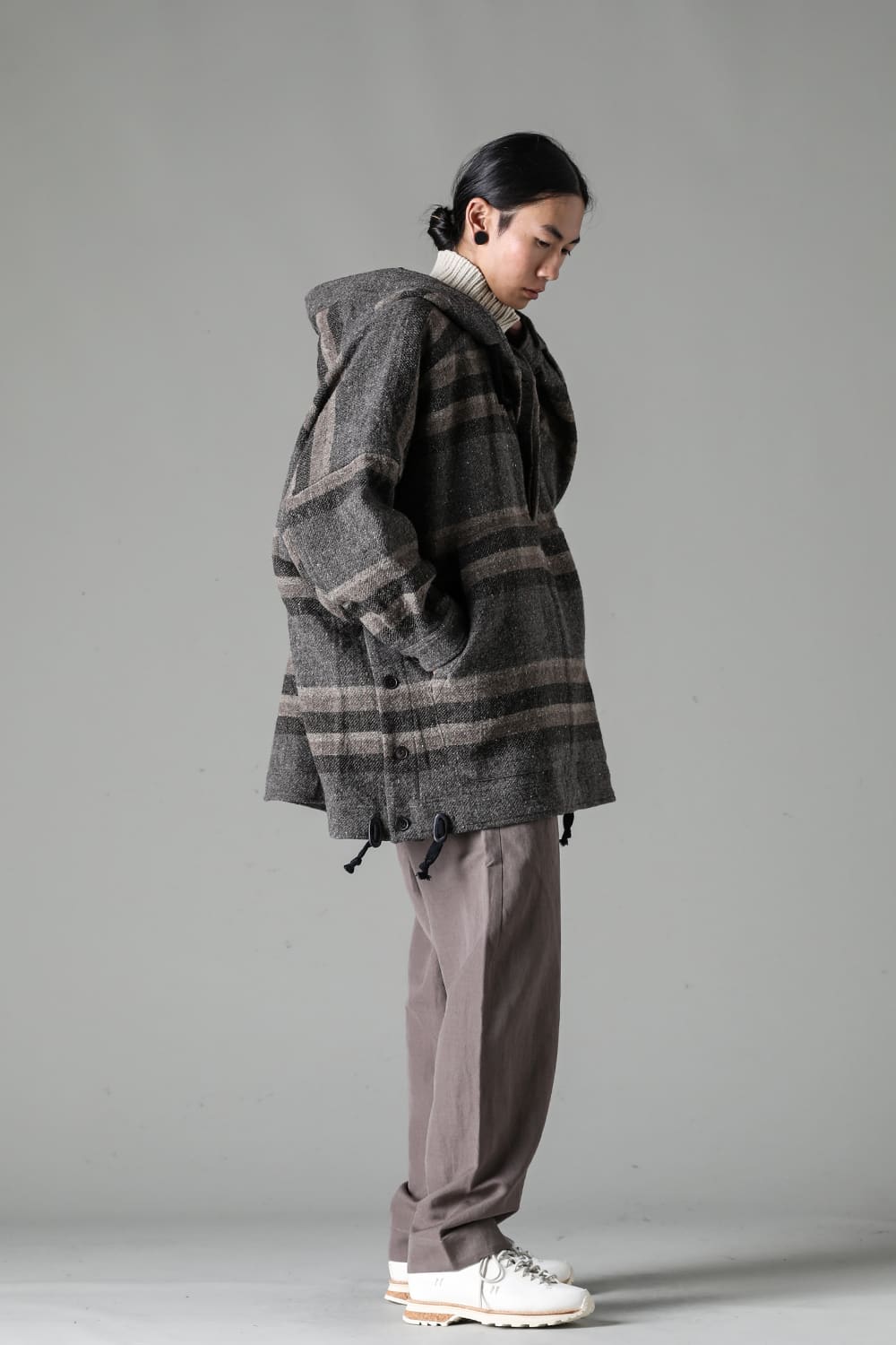 JACKET#54 Bold Stripe  Wool Cotton