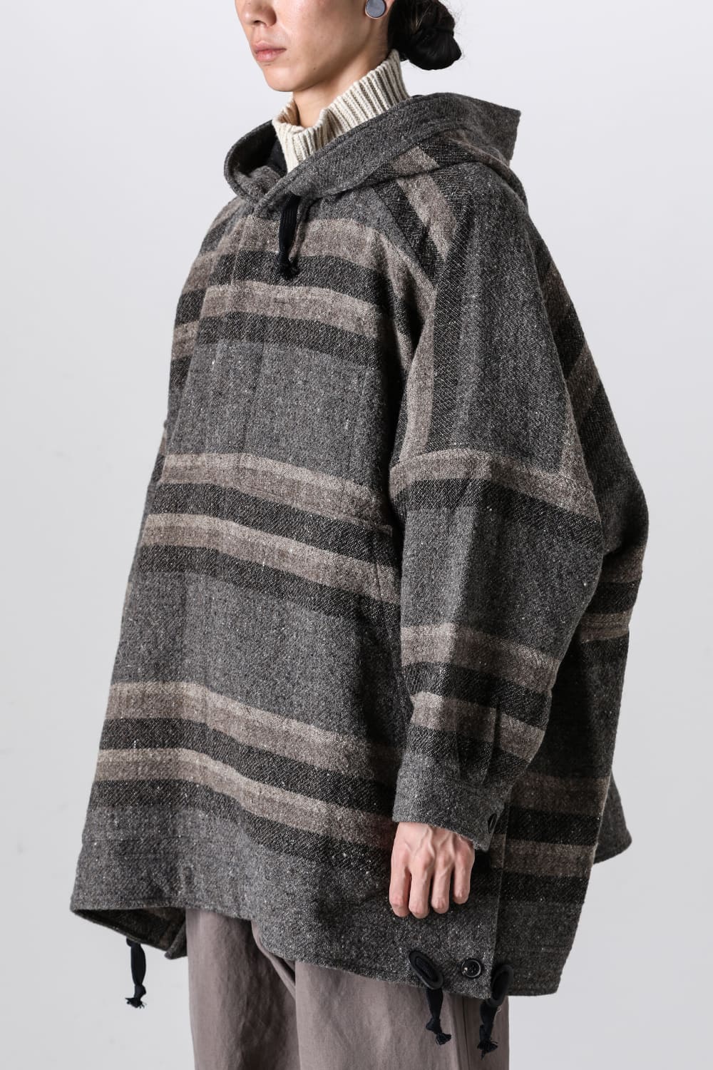 JACKET#54 Bold Stripe  Wool Cotton