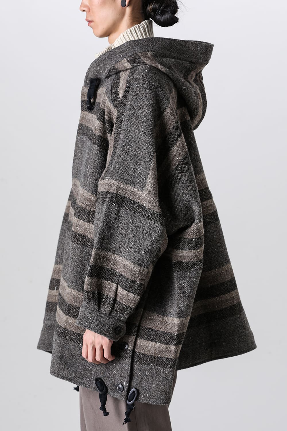 JACKET#54 Bold Stripe  Wool Cotton