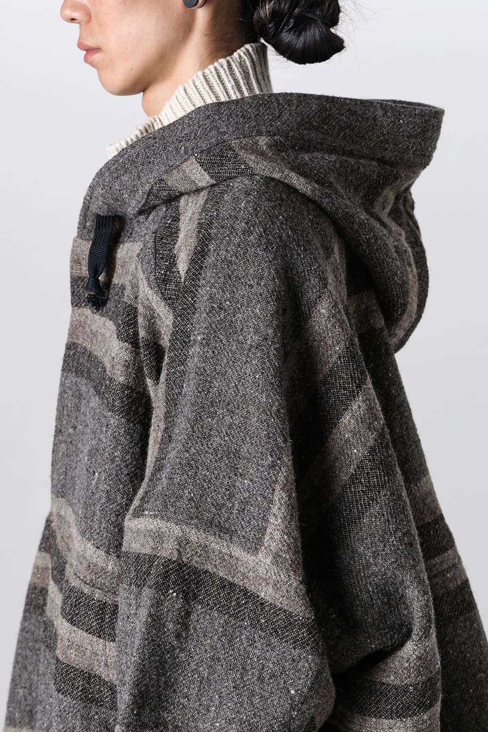 JACKET#54 Bold Stripe  Wool Cotton