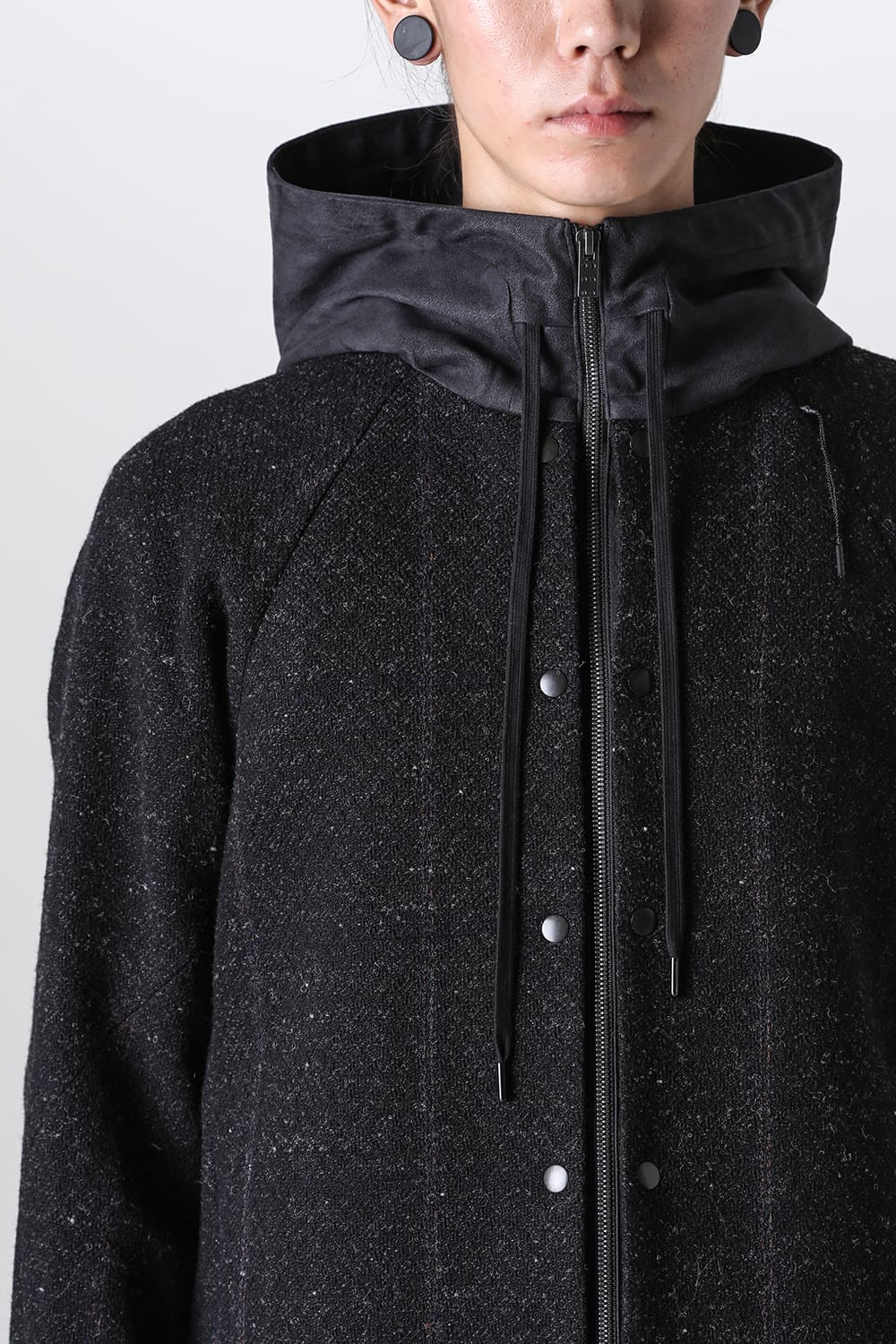 Hooded jacket Shetland wool