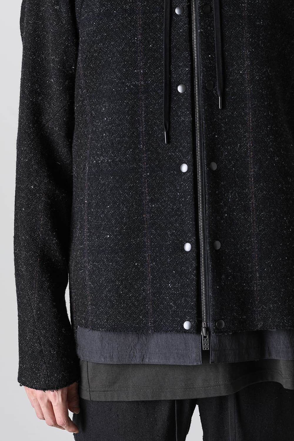 Hooded jacket Shetland wool