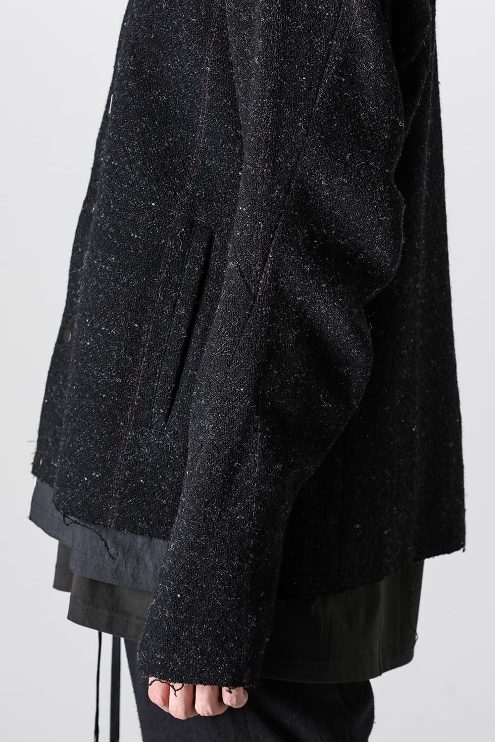 Hooded jacket Shetland wool