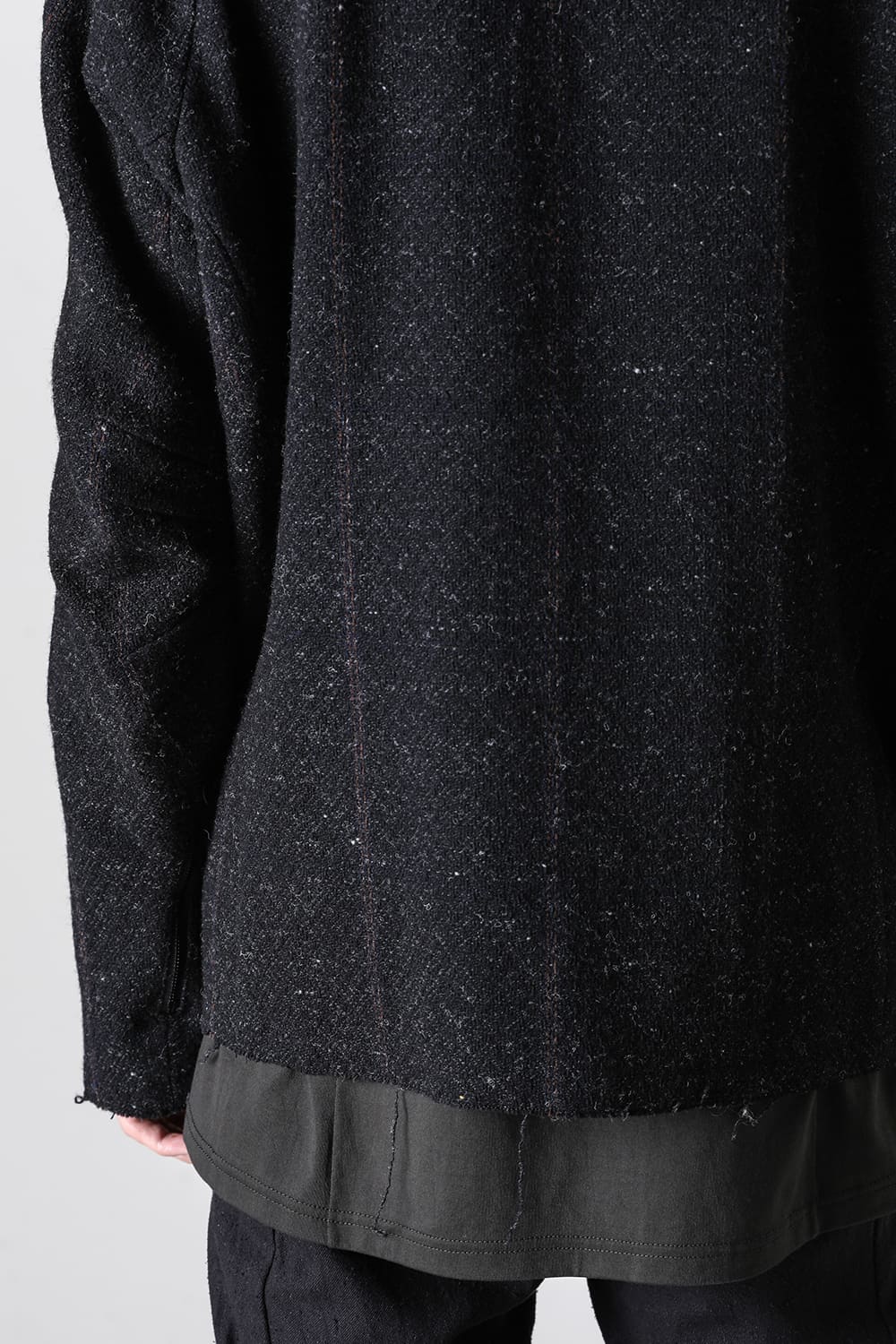 Hooded jacket Shetland wool