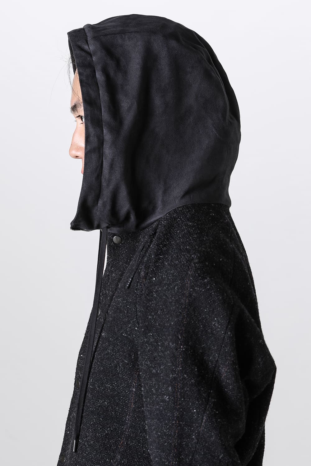 Hooded jacket Shetland wool