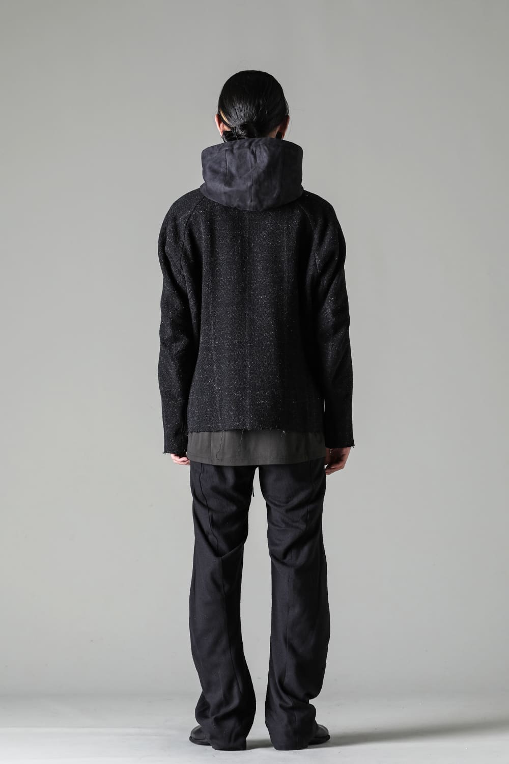 Hooded jacket Shetland wool