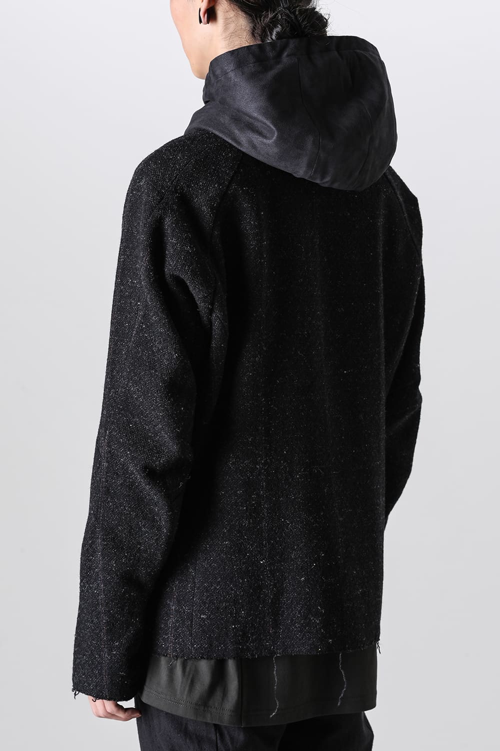 Hooded jacket Shetland wool