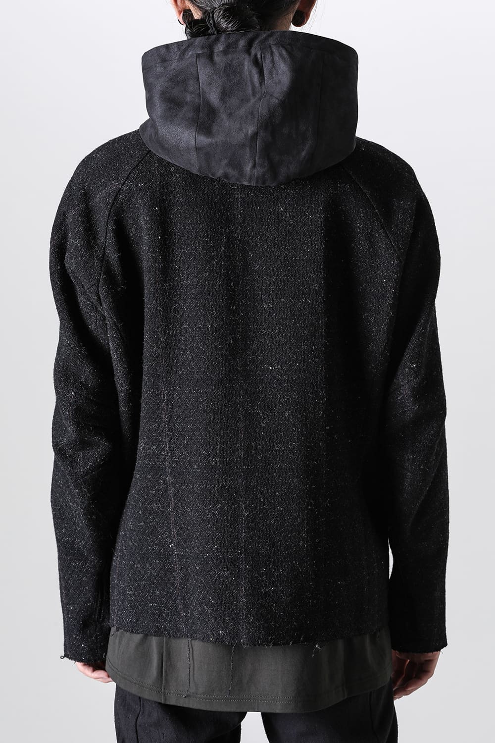 Hooded jacket Shetland wool