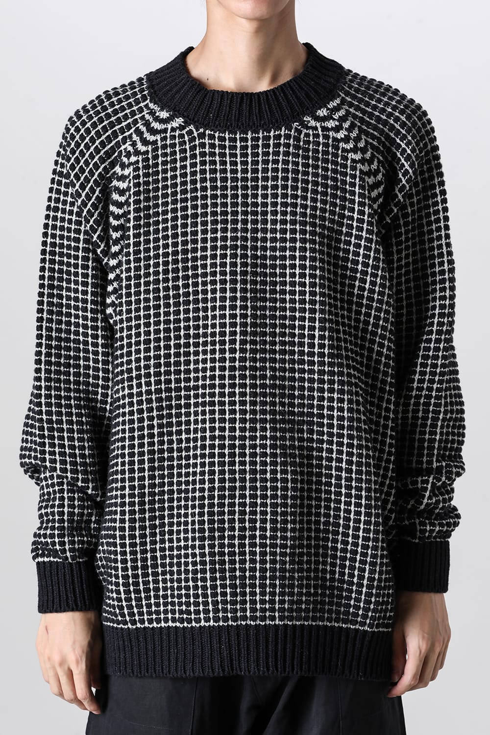 KNIT#60 Pitch Black Natural Lalin