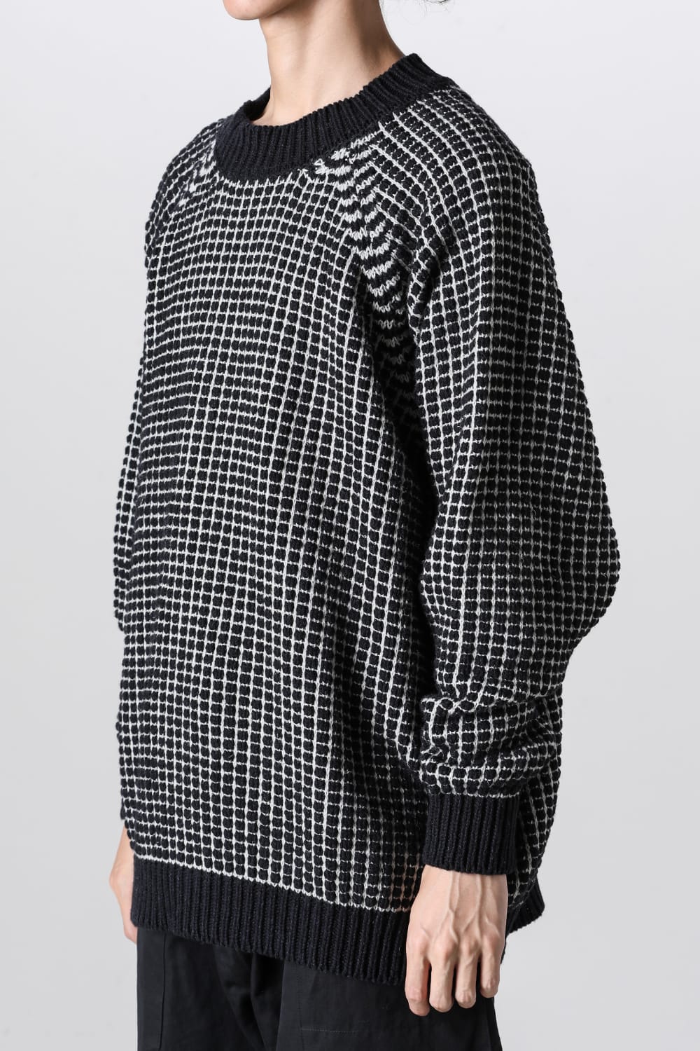 KNIT#60 Pitch Black Natural Lalin