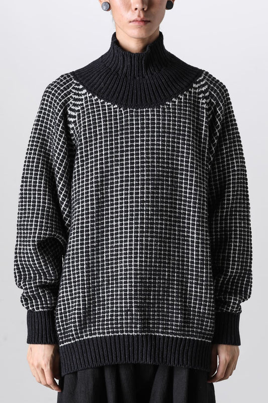 KNIT#61 Pitch Black Natural Lalin