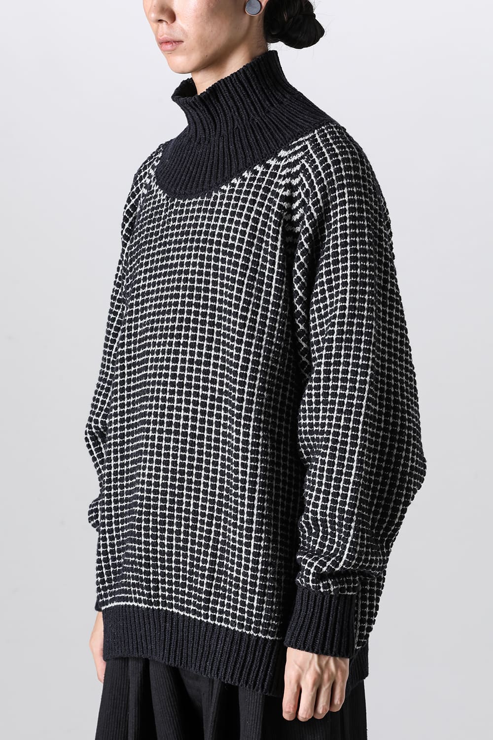 ニット#61 ピッチブラック ナチュラル ラリン