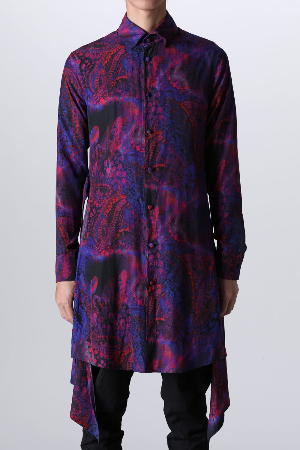 Paisley Print Flare Long Shirt