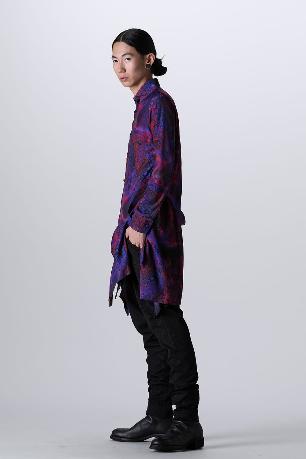 Paisley Print Flare Long Shirt