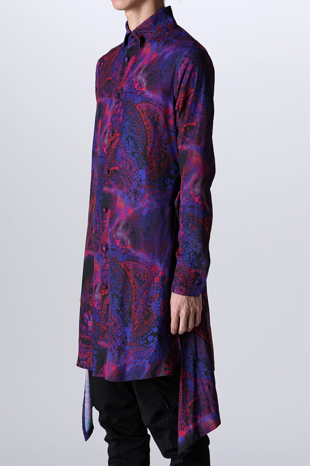 Paisley Print Flare Long Shirt