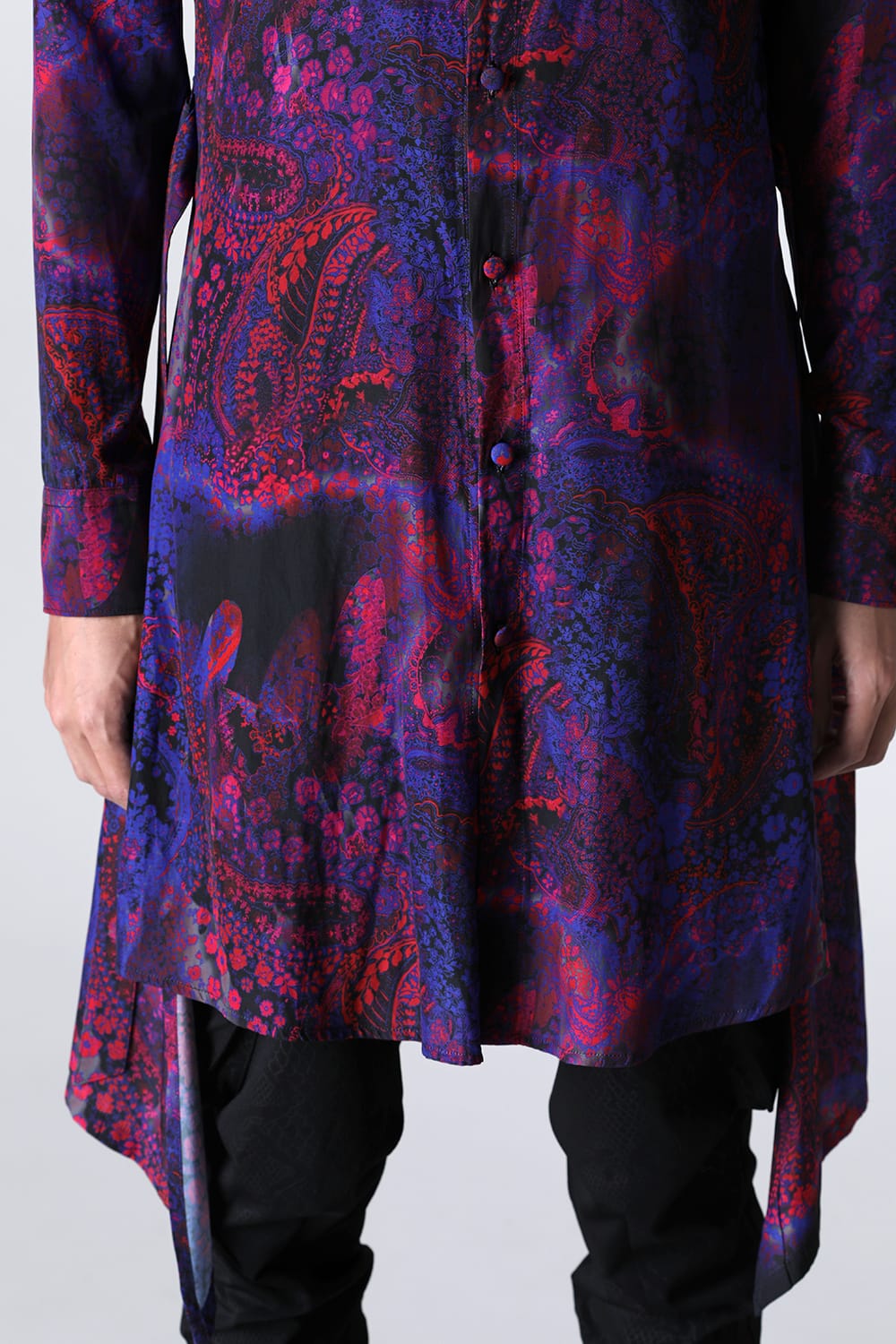 Paisley Print Flare Long Shirt