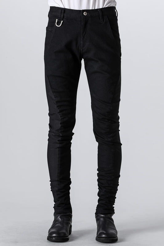 Denim & High Tension Jersey Combination Curve Pants