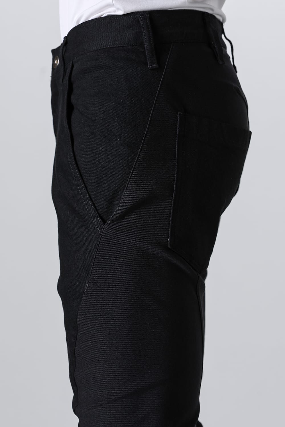 Denim & High Tension Jersey Combination Curve Pants