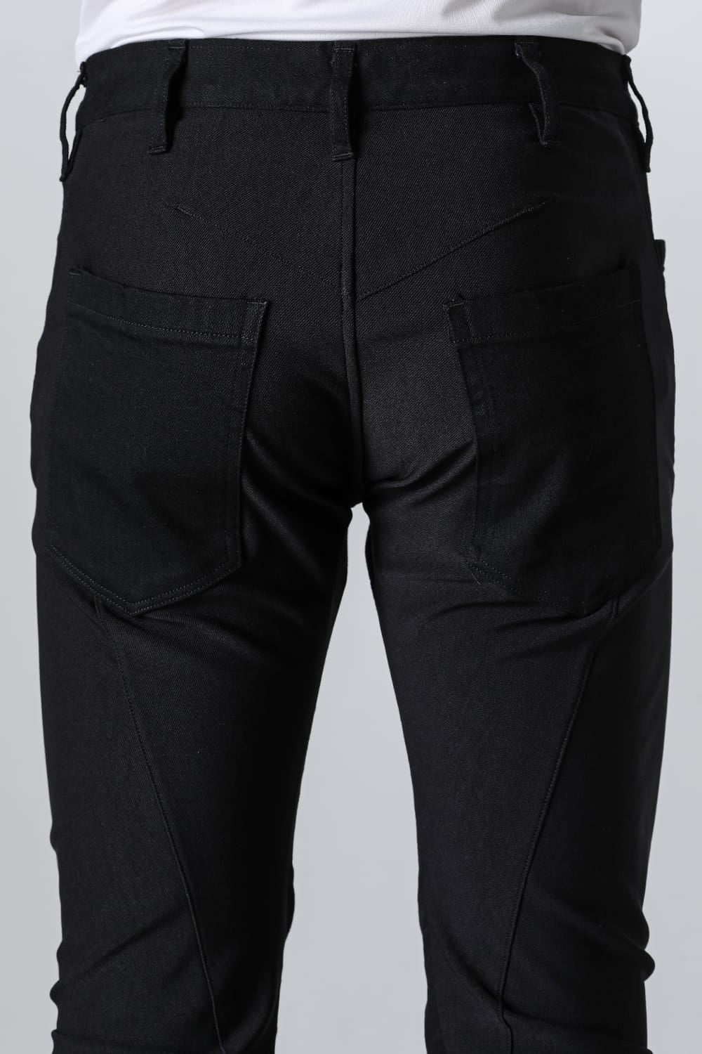 Denim & High Tension Jersey Combination Curve Pants