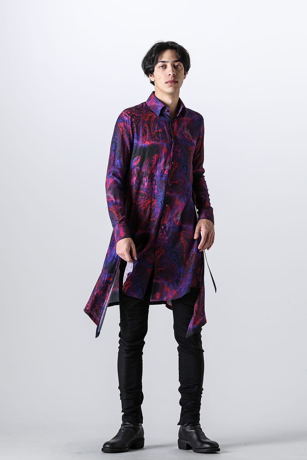 Denim & High Tension Jersey Combination Curve Pants