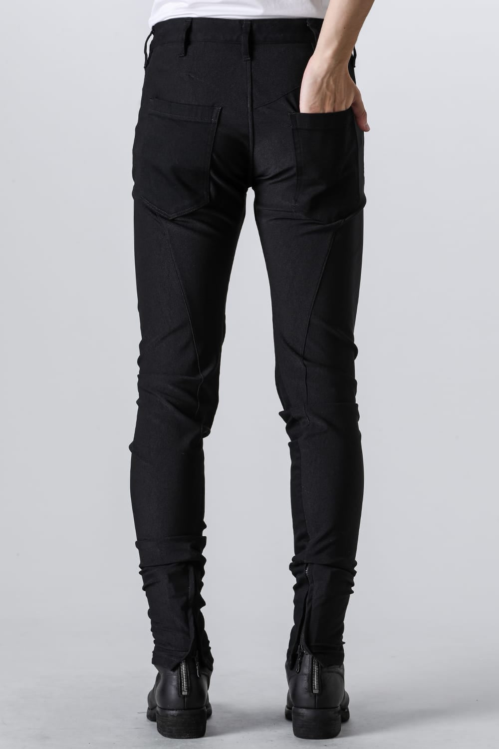 Denim & High Tension Jersey Combination Curve Pants
