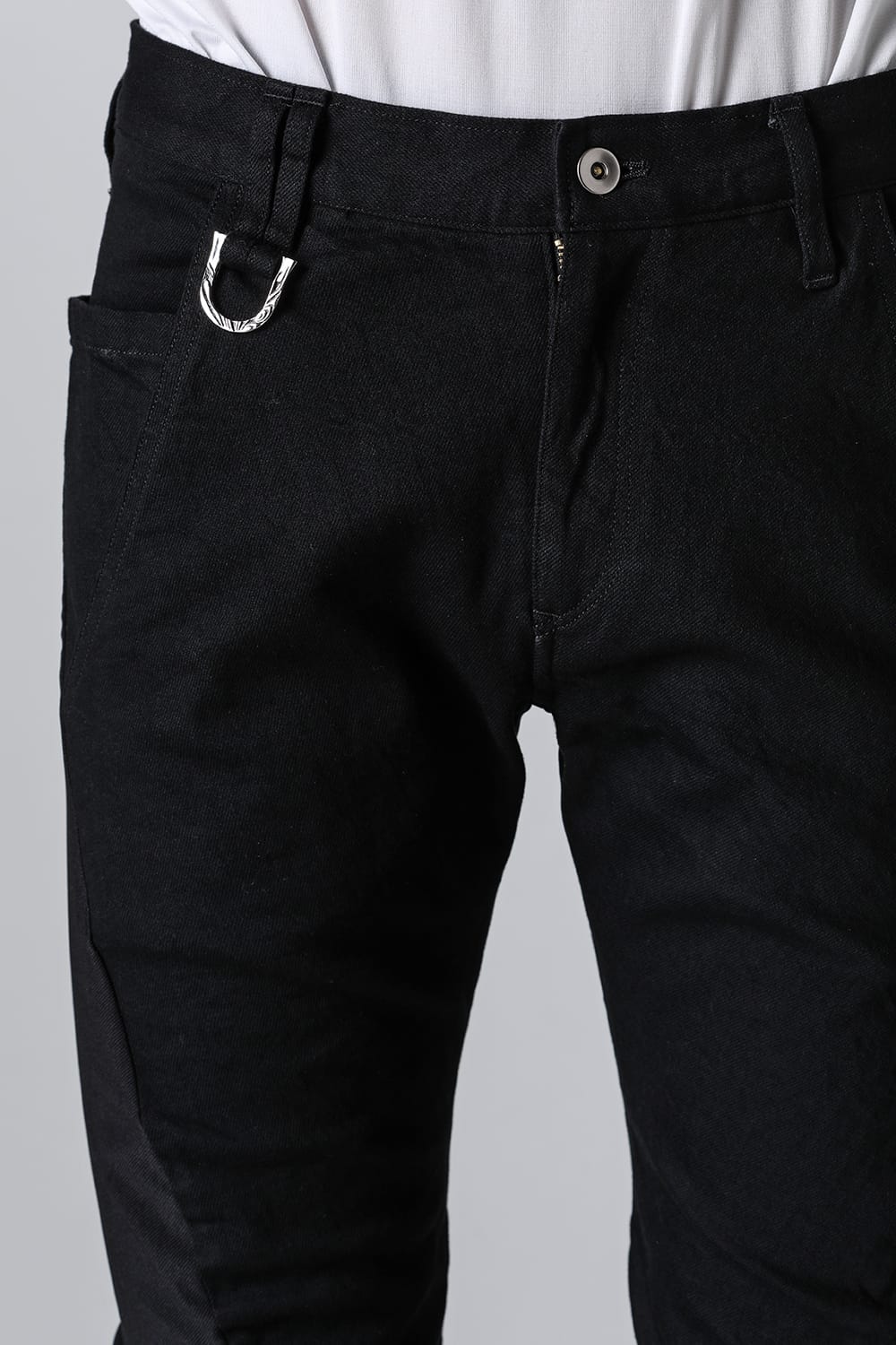 Denim & High Tension Jersey Combination Curve Pants