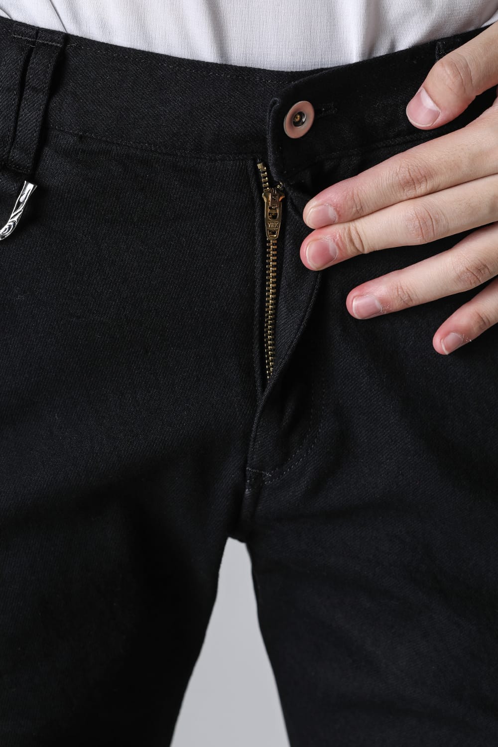 Denim & High Tension Jersey Combination Curve Pants