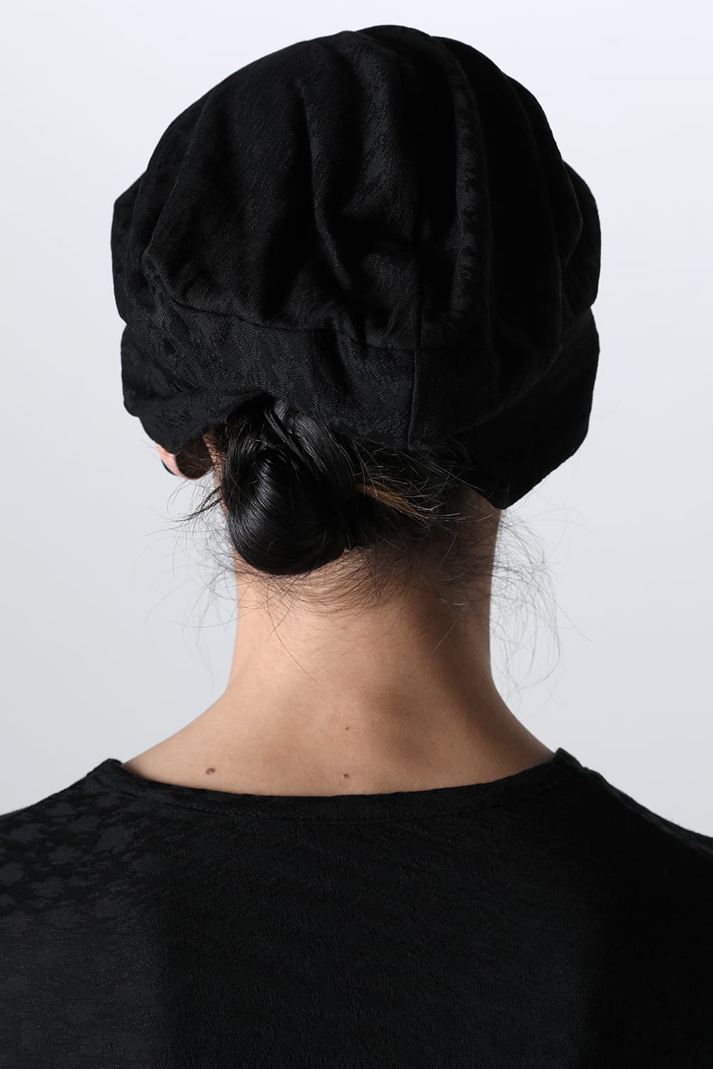 レオパードジャカードジャージー ニットキャップ