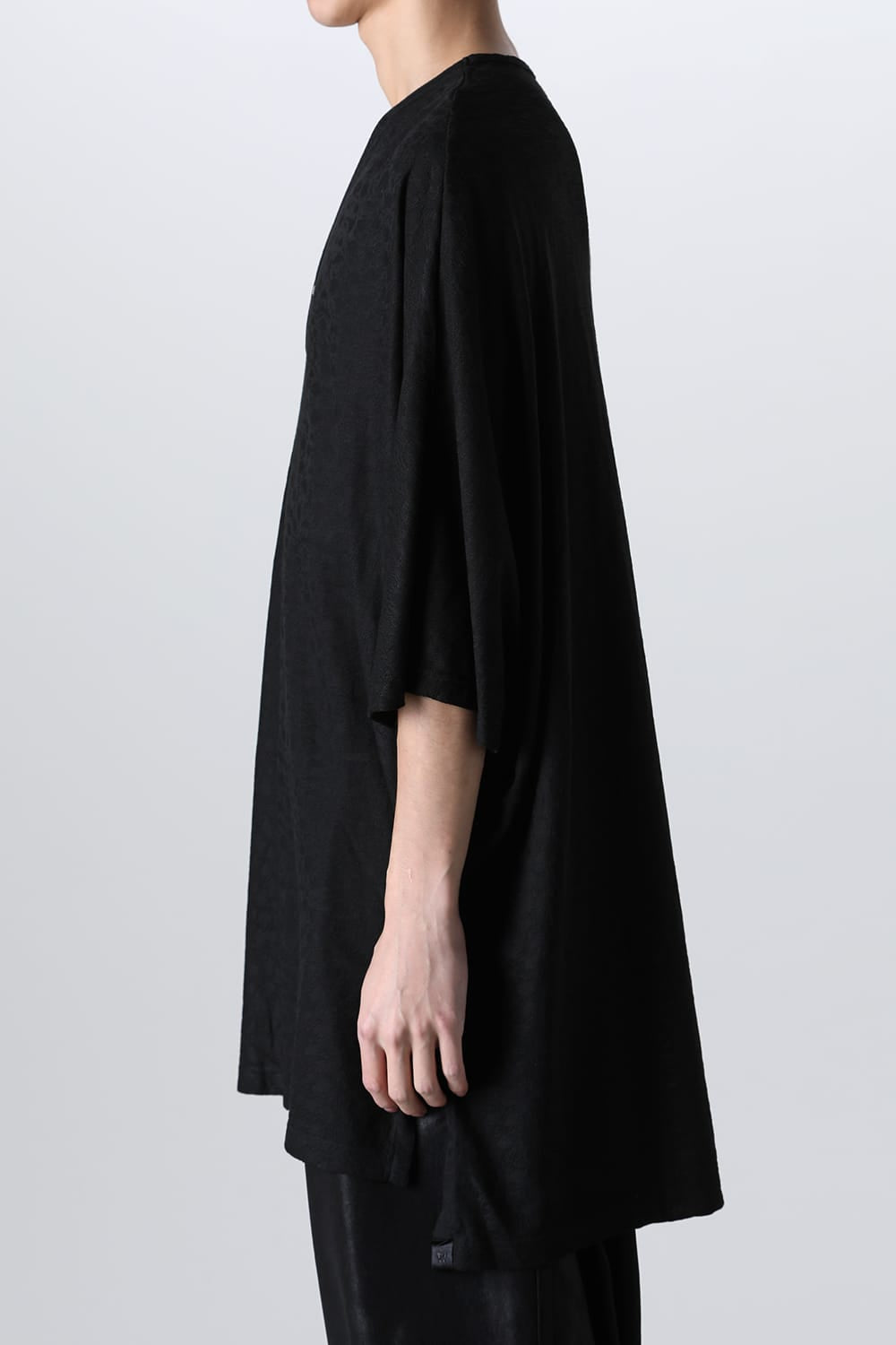 Leopard JQD Jersey Dolman Henry Neck T-Shirt