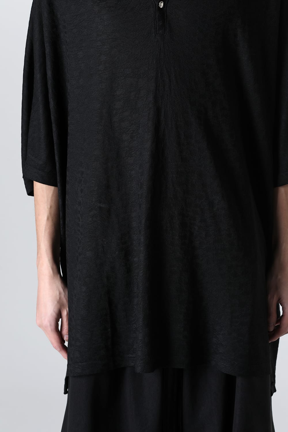 Leopard JQD Jersey Dolman Henry Neck T-Shirt