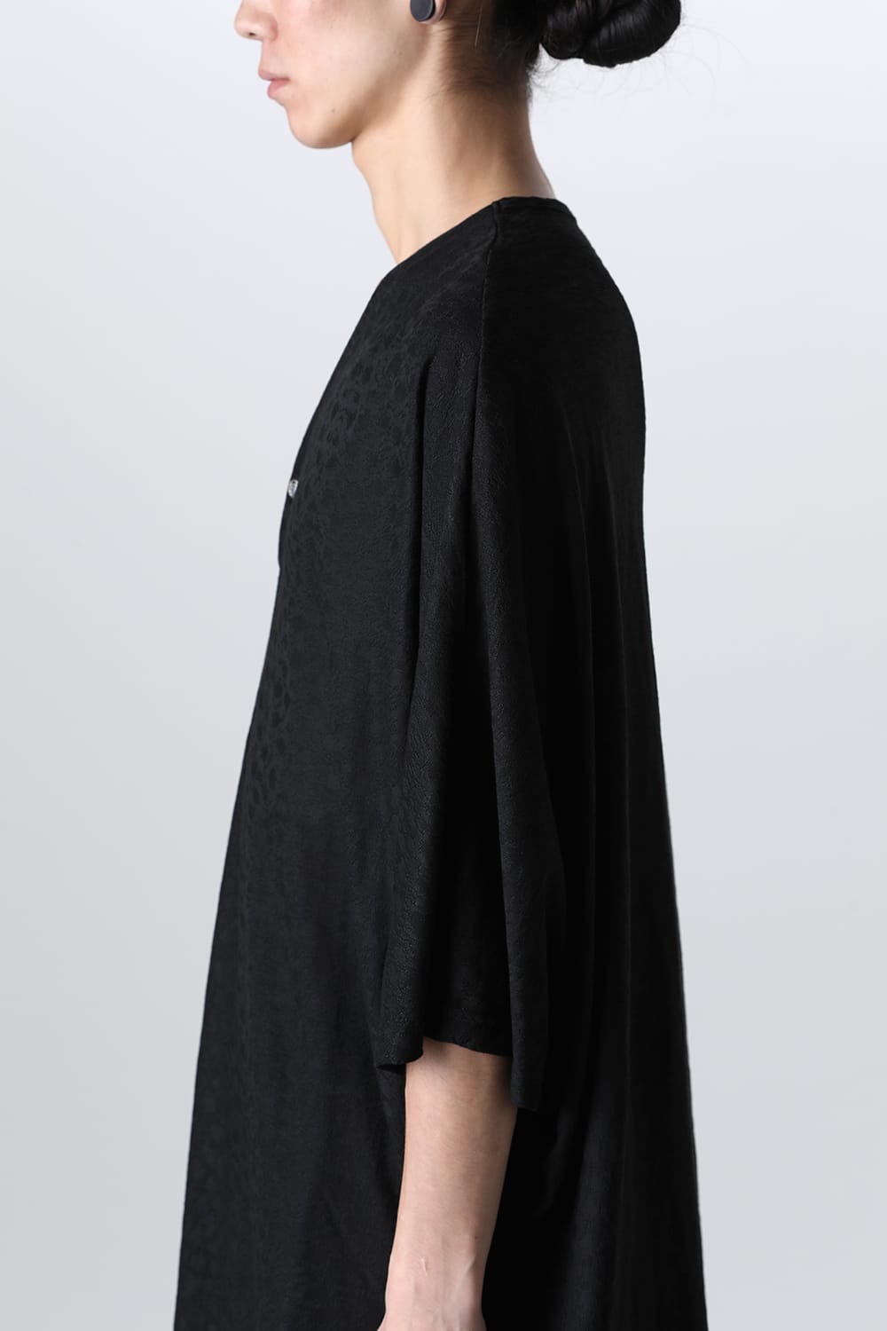 Leopard JQD Jersey Dolman Henry Neck T-Shirt