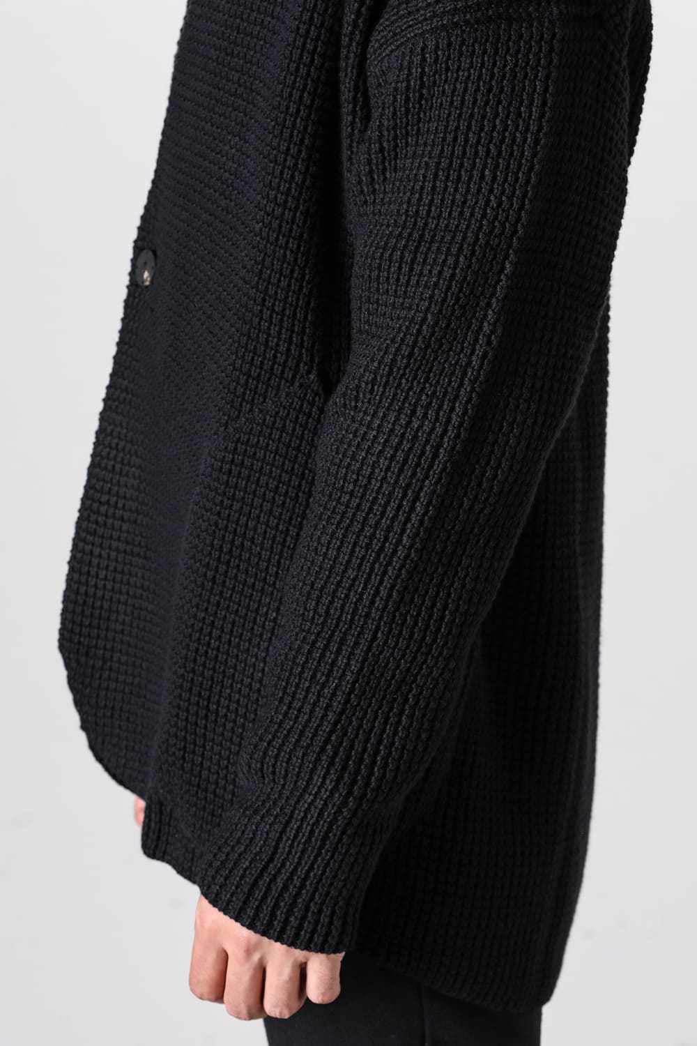 Knit cardigan cotton / cashmere Black