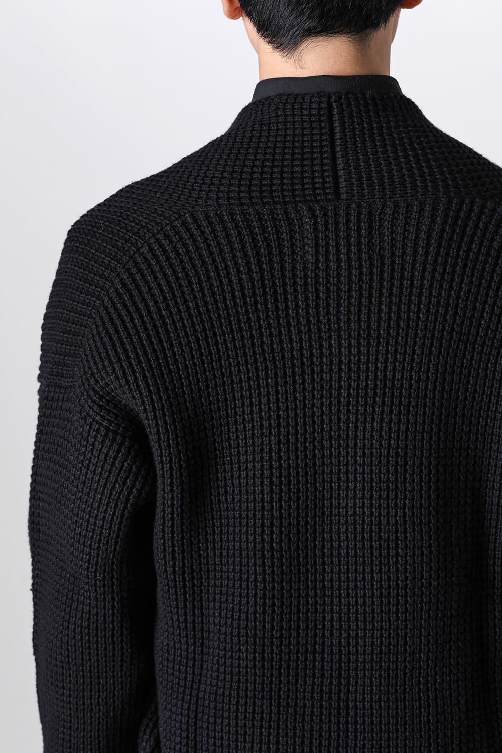 Knit cardigan cotton / cashmere Black