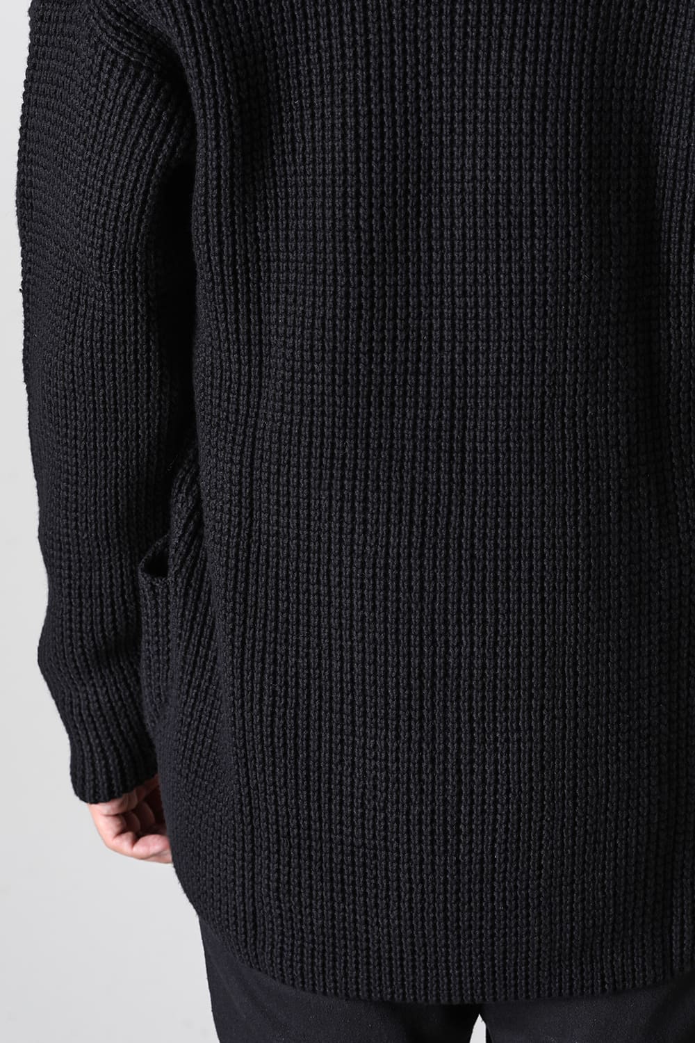 Knit cardigan cotton / cashmere Black