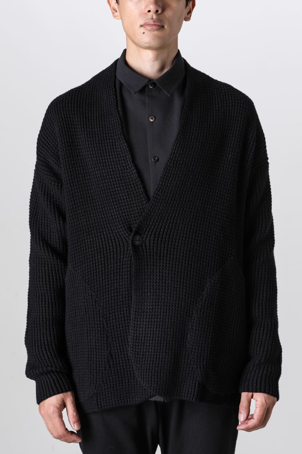 Knit cardigan cotton / cashmere Black